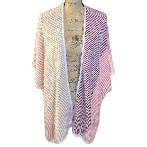 House of Harlow 1960 Fuzzy Cardigan Shawl - Picture 1 of 9